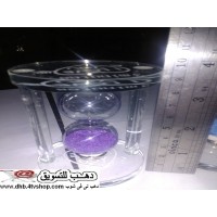 ساعة رملية 3 دقائق ملونة زجاج شفاف رائع و شيك